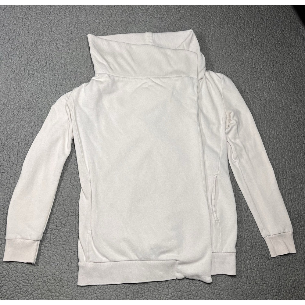 All‎ Saints Dahlia Sweat Zip Jacket Open Cardigan Women's S Sweatshirt Off White